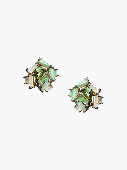 Petite Rose Stud | Green