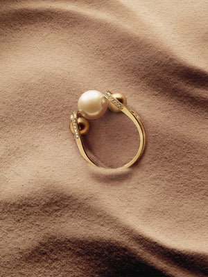 Boule D'Or Double Lariat Ring | High Polish Boule D'Or Double Lariat Ring | High Polish - Fashionkind