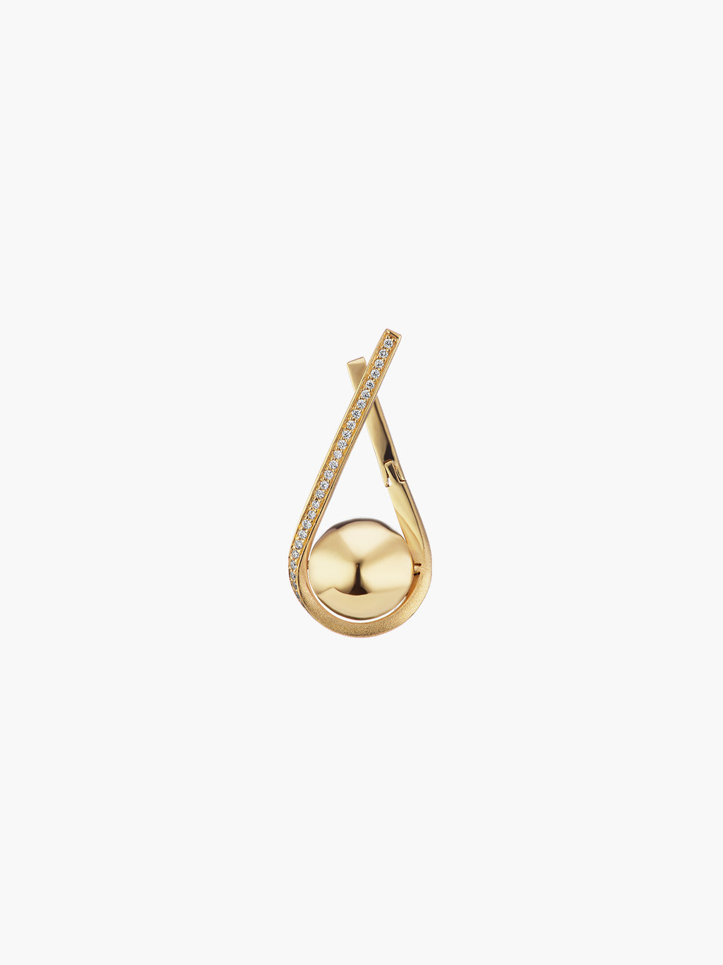 Boule D'Or Lariat Huggie | High Polish - Fashionkind