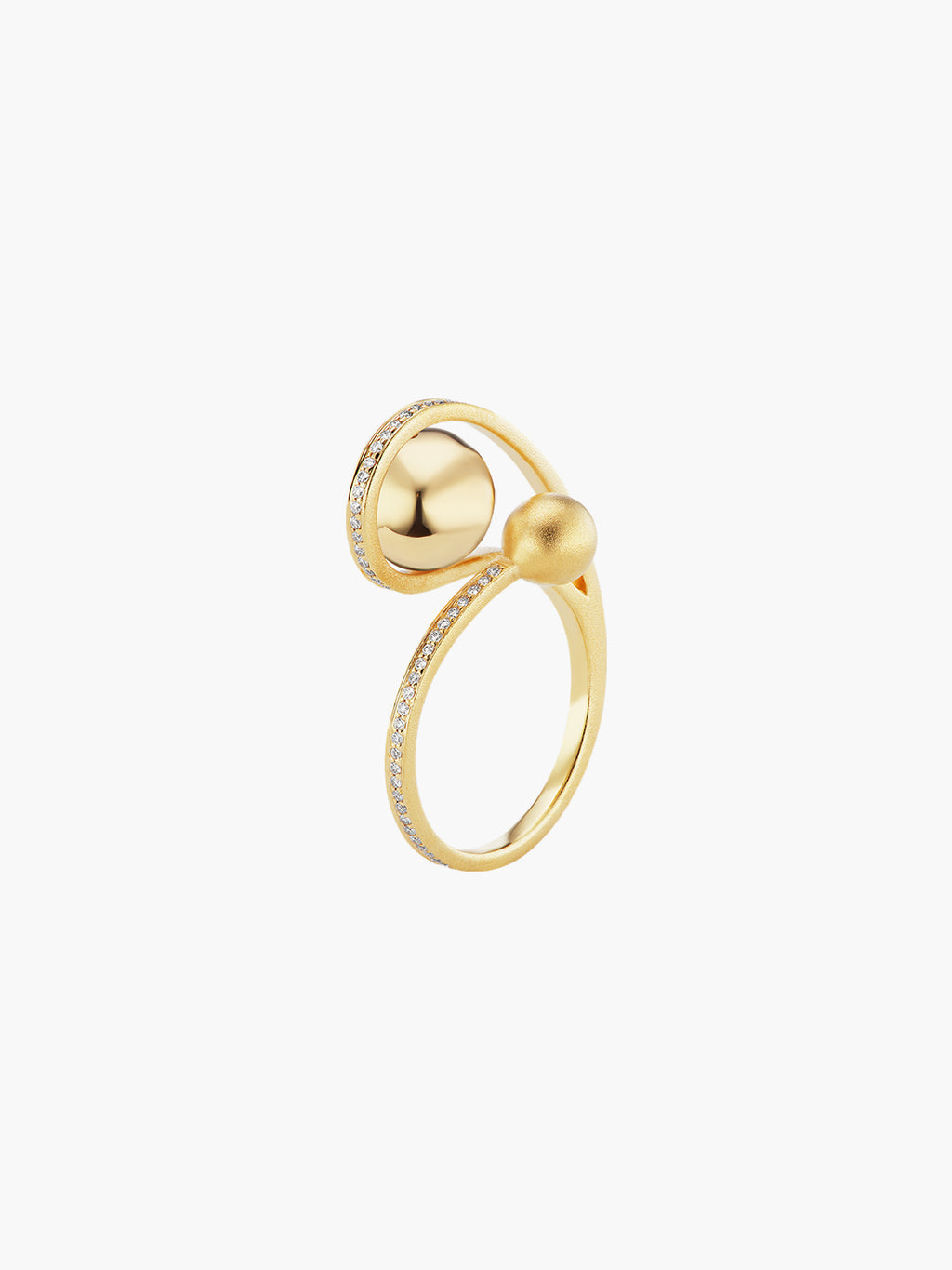 Boule D'Or Lariat Ring | High Polish - Fashionkind