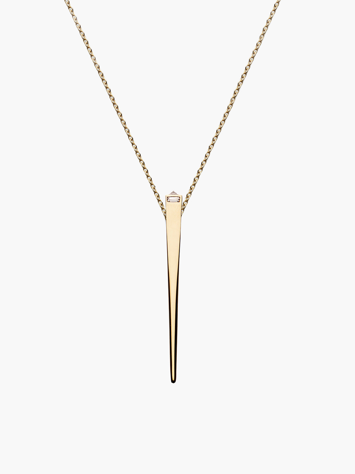 Diamond Capstone Pendant | Chain - Fashionkind