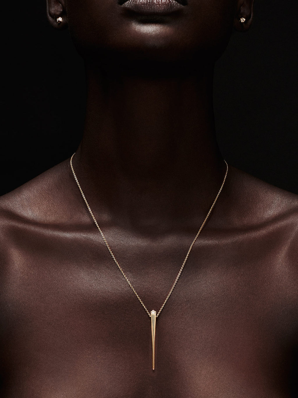 Diamond Capstone Pendant | Chain - Fashionkind